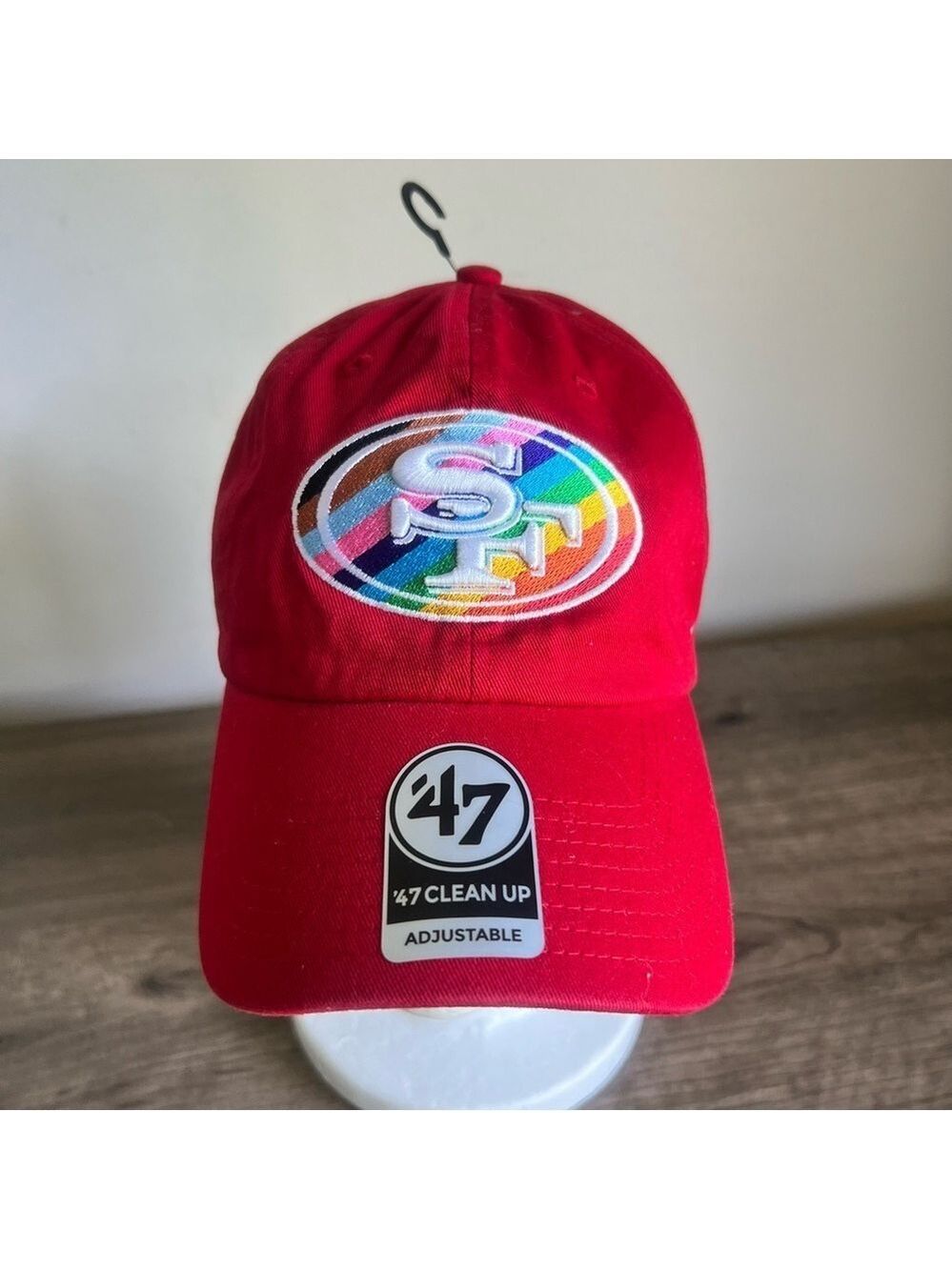 47 Pride Clean UP Red Adjustable Hat SKU#H24148